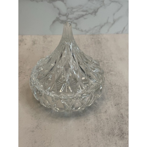 Other - Vtg Crystal Hershey Kiss Trinket Box 1996 3"